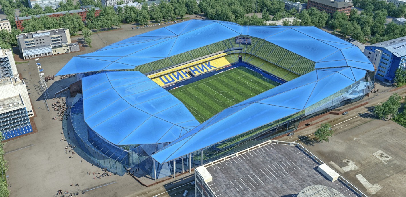 Реконструкция футбольного стадиона «Шинник» на 45000 зрителей, г. Ярославль (концепция)