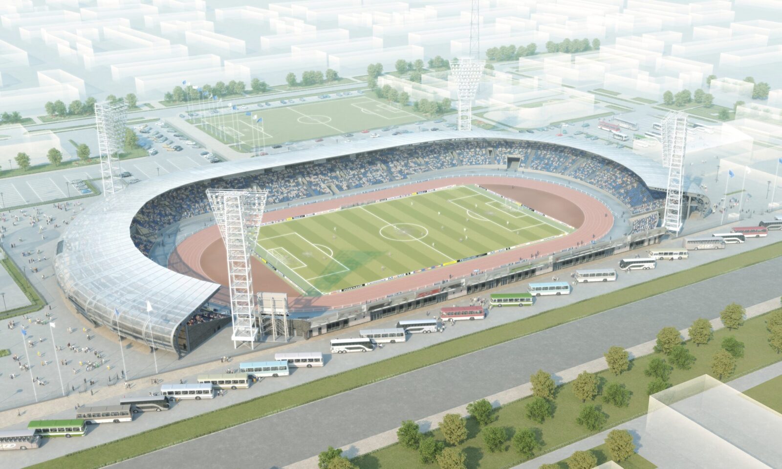 Реконструкция спортивной арены на 23000 зрителей, г. Ярославль